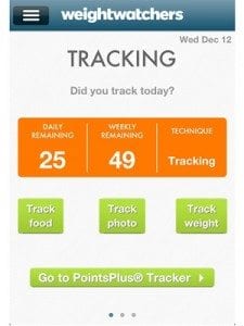 weight watchers app